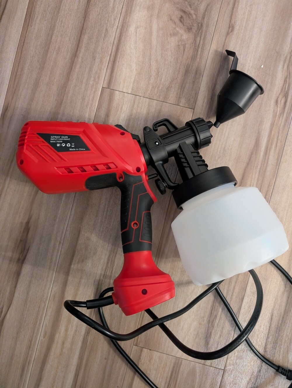 3T Group Electric Paint Sprayer Gun 800ml High Pressure Portable Red - NEW Never - Picture 4 of 4